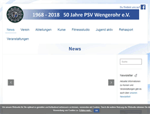 Tablet Screenshot of polizeisportverein.de